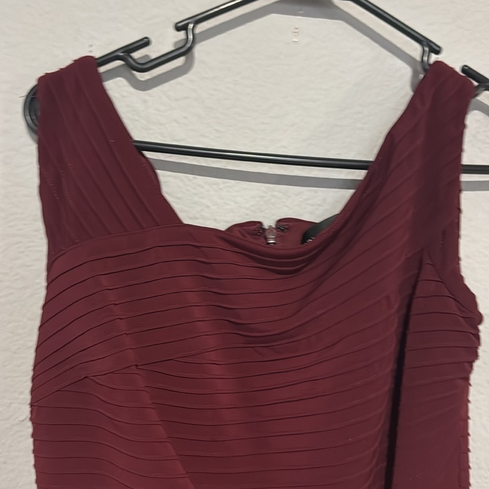 Tadashi Shoji size small S stretchy ruched evening formal dress - Picture 5 of 15
